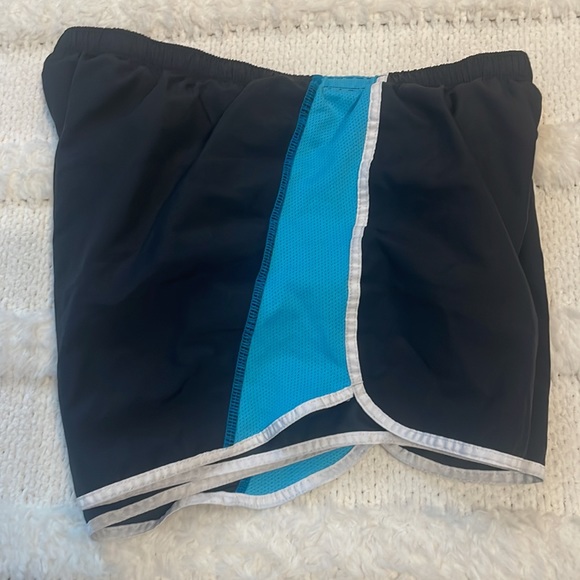 Champion C9 athletic shorts black turquoise running panties pocket women size XS - Picture 2 of 10